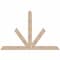 Ekena Millwork Saratoga Smooth Timber Gable Bracket, Douglas Fir, 84"W x 56"H x 1 1/2"D x 5 1/2"F, 16/12 Pitch GBW084X56X0206SAR00SDF - alternate 1